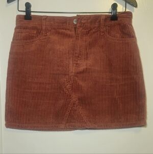 Sanctuary Corduroy Mini Skirt in Warm Rust